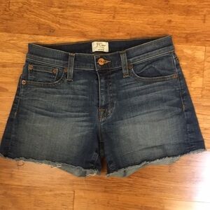 J. Crew denim cut-off shorts. Size 25. EUC.
